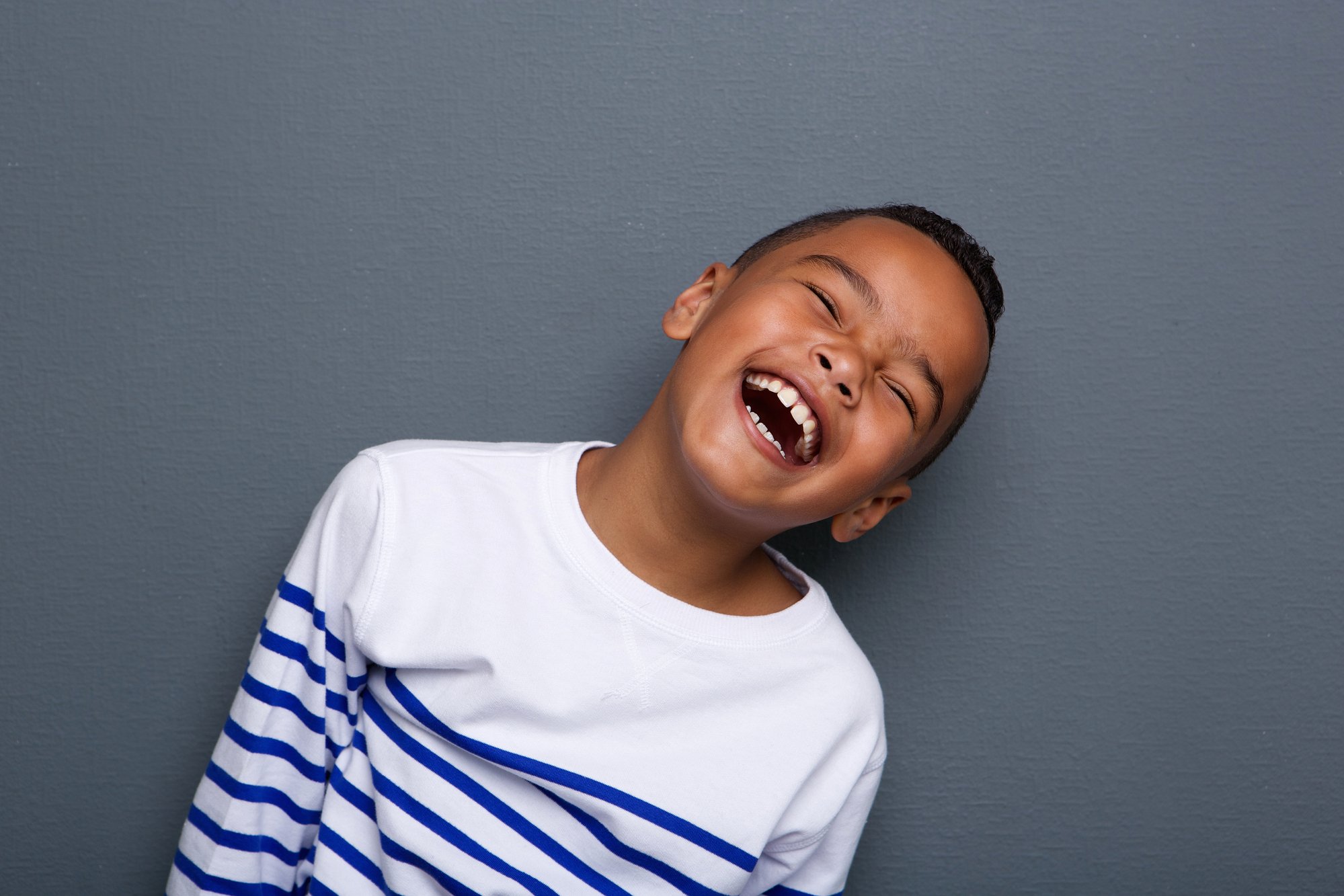 happy little boy smiling