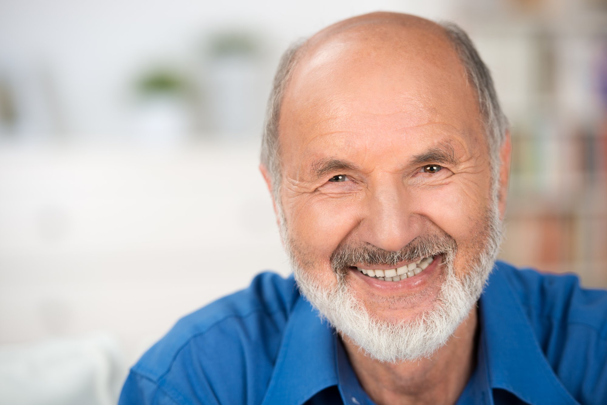 Attractive senior man with nice smile